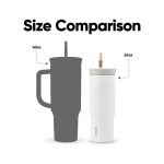 Tumbler - Grey/White (Iced Tea) - 24oz